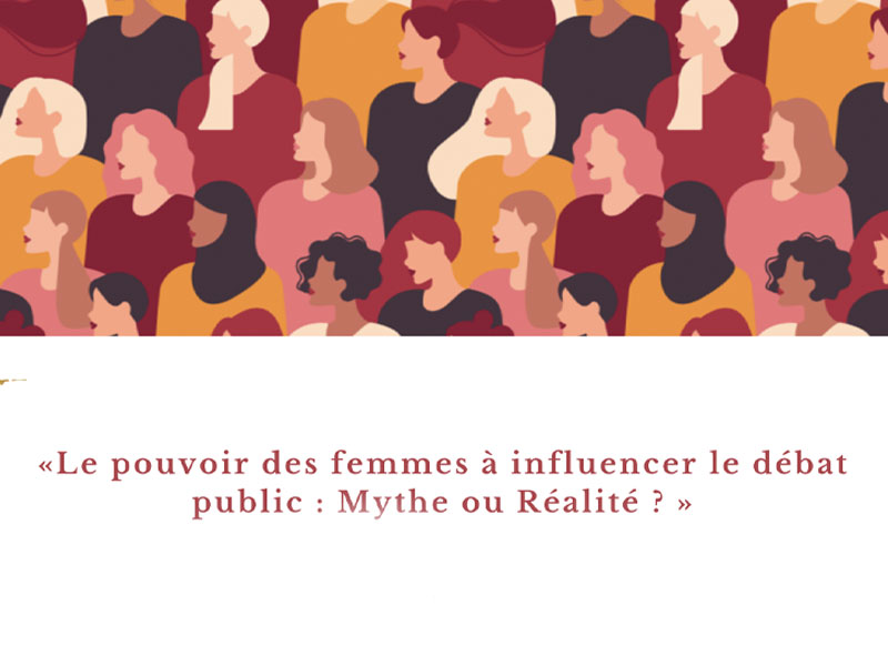 Conférence de presse suivie d’un débat à l’occasion de la sortie du livre « Le pouvoir des femmes à influencer le débat public : mythe ou réalité ? » au théâtre des Mathurins, le 21 mars 2022