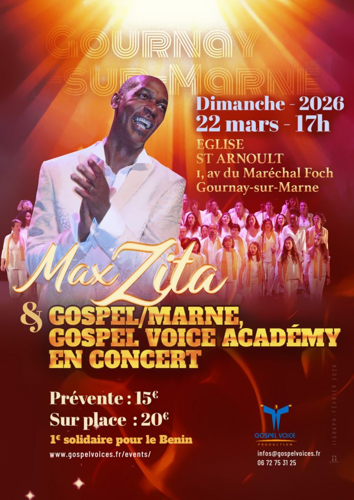 Max Zita & Gospel Voice Academy Gospel/Marne en concert