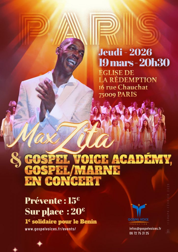 Max Zita & Gospel Voice Academy Gospel/Marne en concert