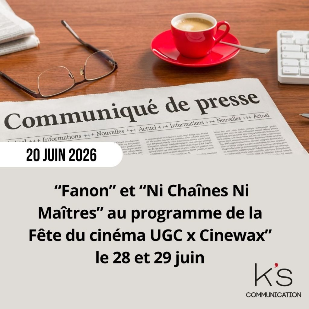 Communiqué de presse : “Fanon” et “Ni Chaînes Ni Maîtres” au programme de la Fête du cinéma UGC x Cinewax” le 28 et 29 juin