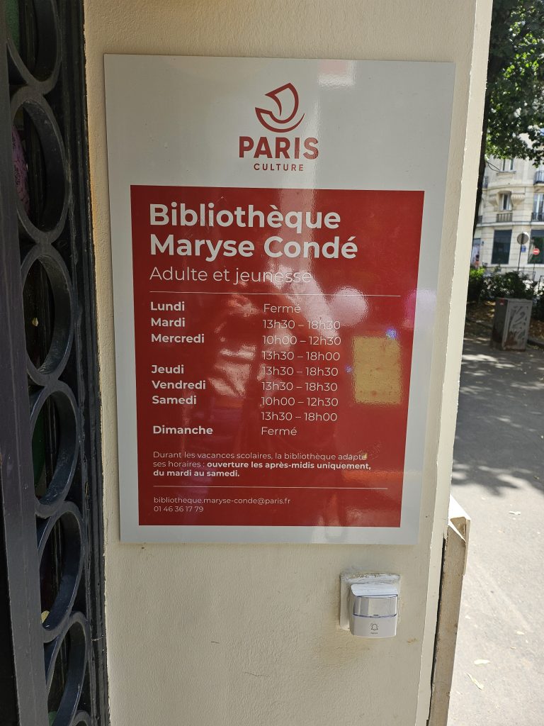 Bibliothèque Maryse Condé